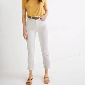 Madewell Classic Straight Jean size 25p tile white